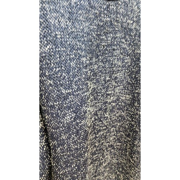 Charter Club Navy Blue Textured Sweater With Bow-Tied Sleeves & Gold Grommet Acc - Picture 4 of 11